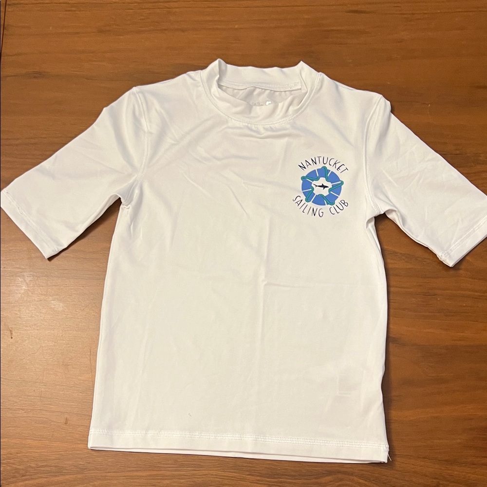 Cat & Jack White Kids Swim Rashguard